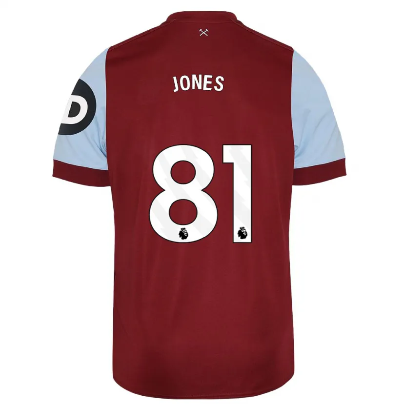 Danxen Hombre Camiseta Liam Jones #81 Granate 1ª Equipación 2023/24 La Camisa