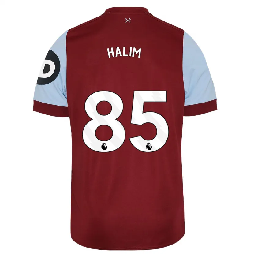 Danxen Hombre Camiseta Mehmet Halim #85 Granate 1ª Equipación 2023/24 La Camisa