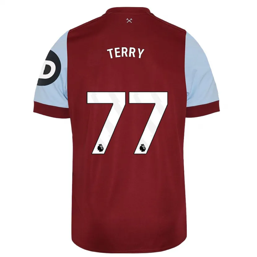 Danxen Hombre Camiseta Mason Terry #77 Granate 1ª Equipación 2023/24 La Camisa