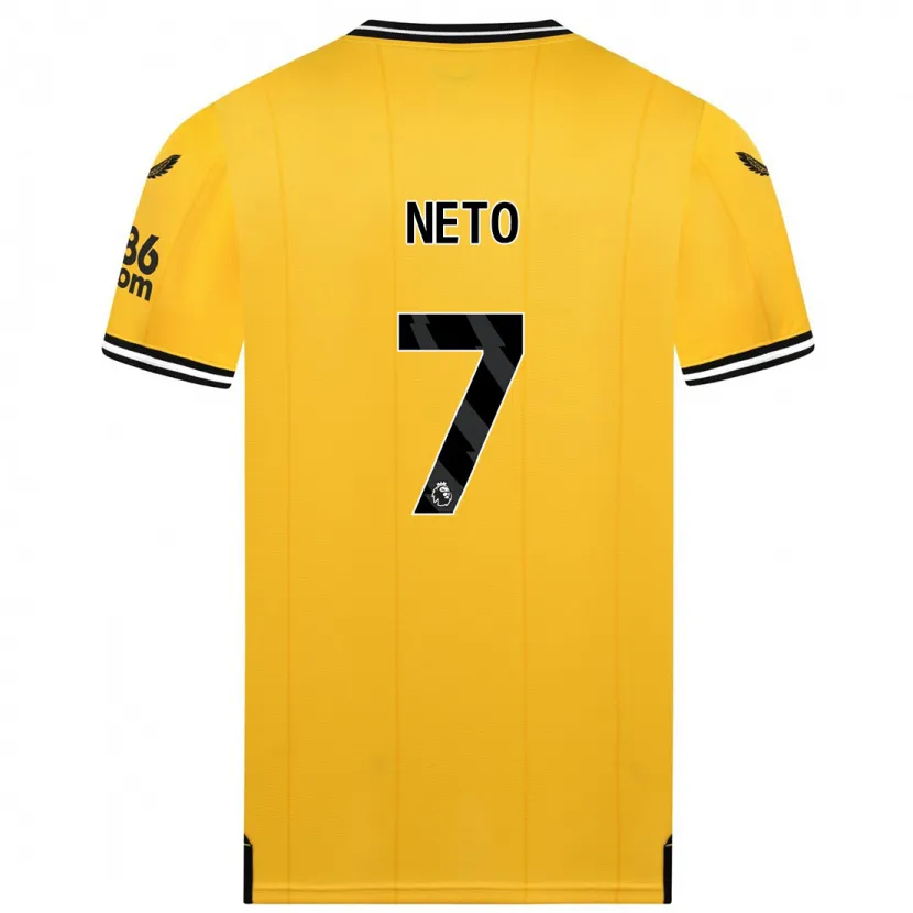 Danxen Hombre Camiseta Pedro Neto #7 Amarillo 1ª Equipación 2023/24 La Camisa