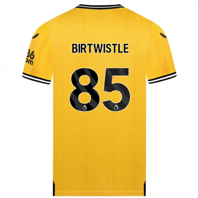 Danxen Hombre Camiseta Harry Birtwistle #85 Amarillo 1ª Equipación 2023/24 La Camisa