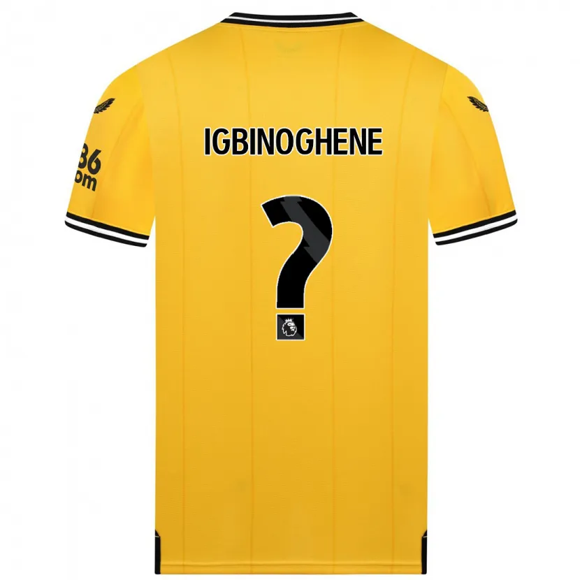 Danxen Hombre Camiseta Testimony Igbinoghene #0 Amarillo 1ª Equipación 2023/24 La Camisa