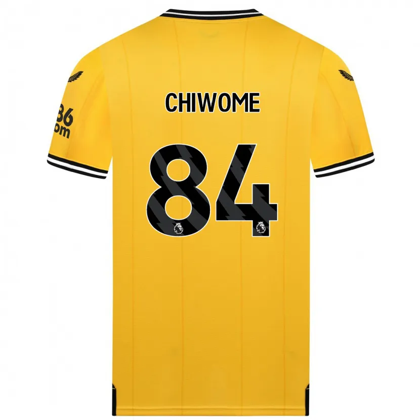 Danxen Hombre Camiseta Leon Chiwome #84 Amarillo 1ª Equipación 2023/24 La Camisa