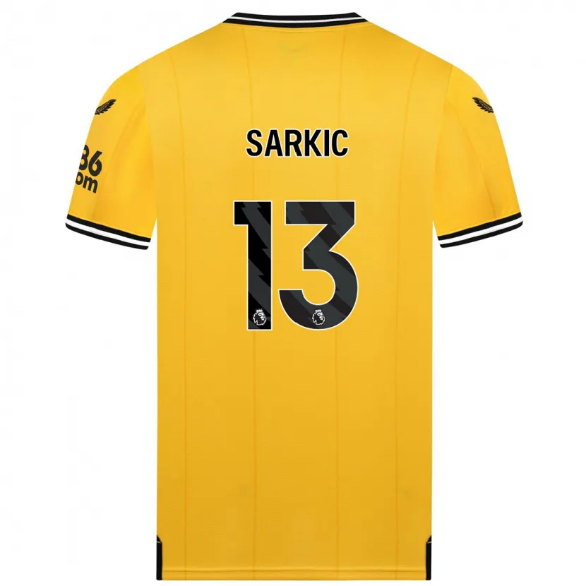 Danxen Hombre Camiseta Matija Sarkic #13 Amarillo 1ª Equipación 2023/24 La Camisa