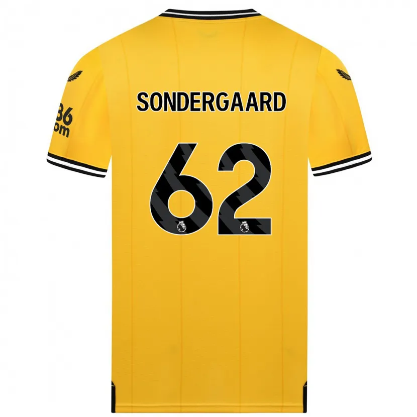 Danxen Hombre Camiseta Andreas Sondergaard #62 Amarillo 1ª Equipación 2023/24 La Camisa