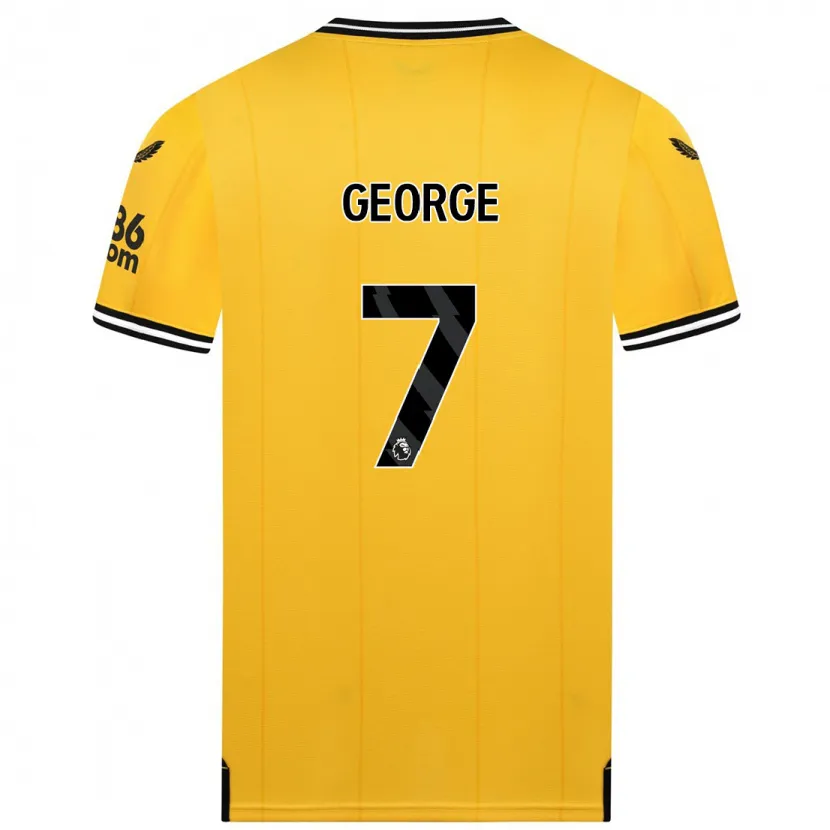 Danxen Hombre Camiseta Tammi George #7 Amarillo 1ª Equipación 2023/24 La Camisa