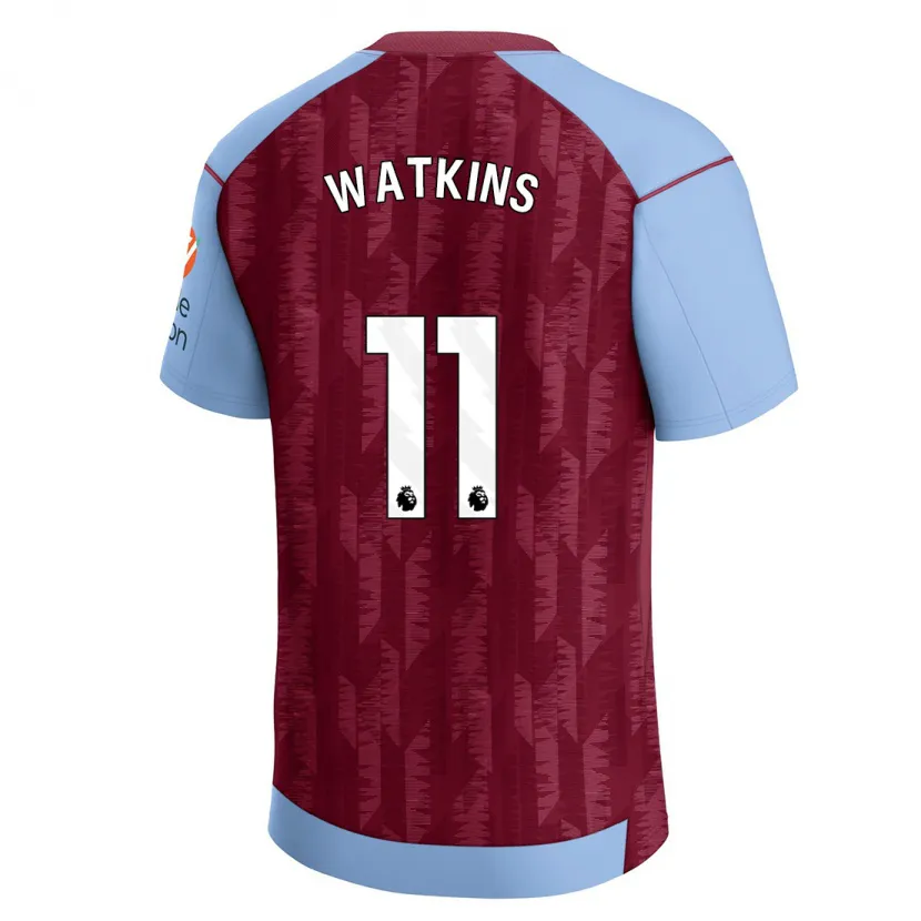 Danxen Hombre Camiseta Ollie Watkins #11 Azul Claro 1ª Equipación 2023/24 La Camisa