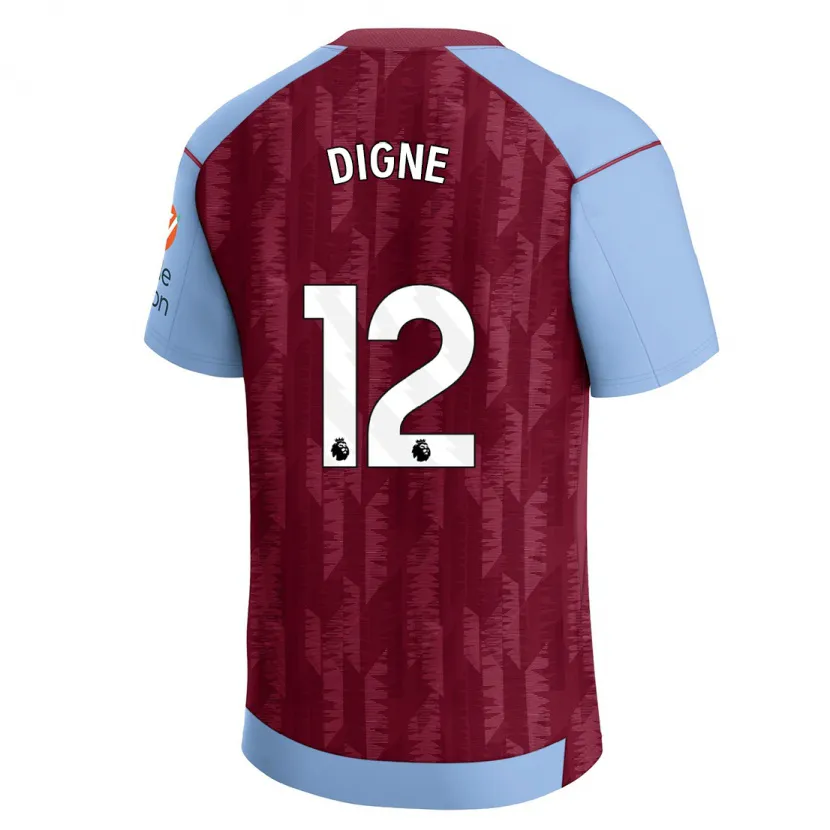 Danxen Hombre Camiseta Lucas Digne #12 Azul Claro 1ª Equipación 2023/24 La Camisa