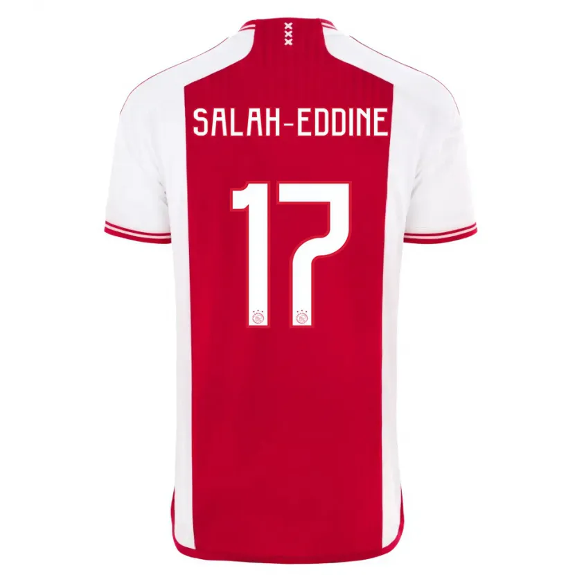 Danxen Hombre Camiseta Anass Salah-Eddine #17 Rojo Blanco 1ª Equipación 2023/24 La Camisa