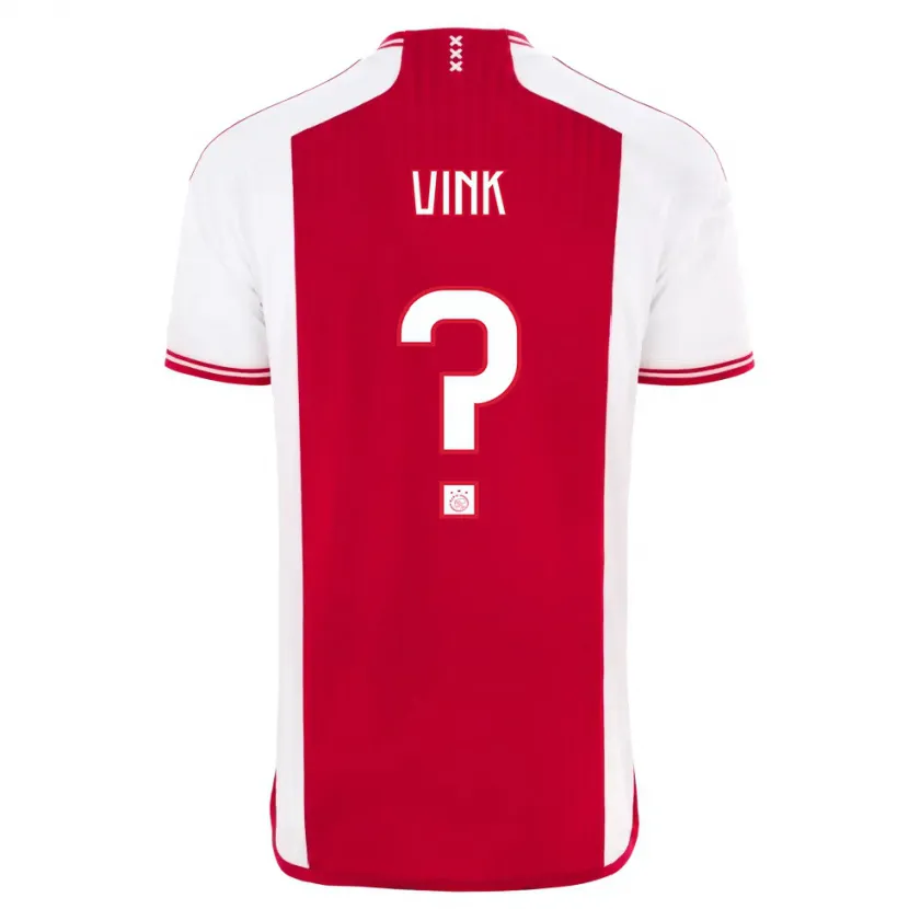 Danxen Hombre Camiseta Skye Vink #0 Rojo Blanco 1ª Equipación 2023/24 La Camisa