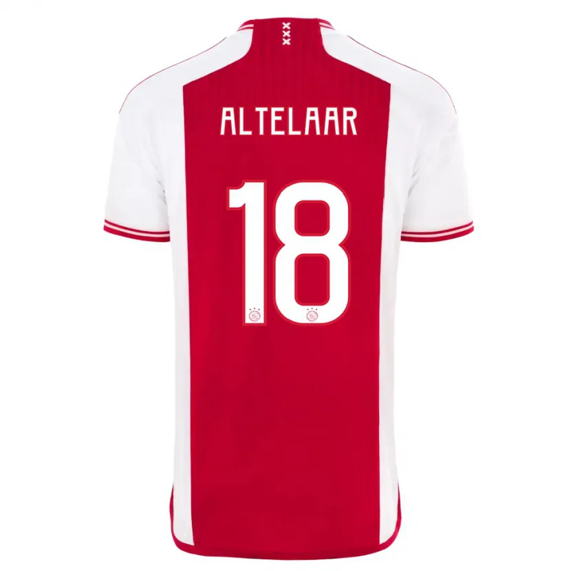 Danxen Hombre Camiseta Jamie Altelaar #18 Rojo Blanco 1ª Equipación 2023/24 La Camisa