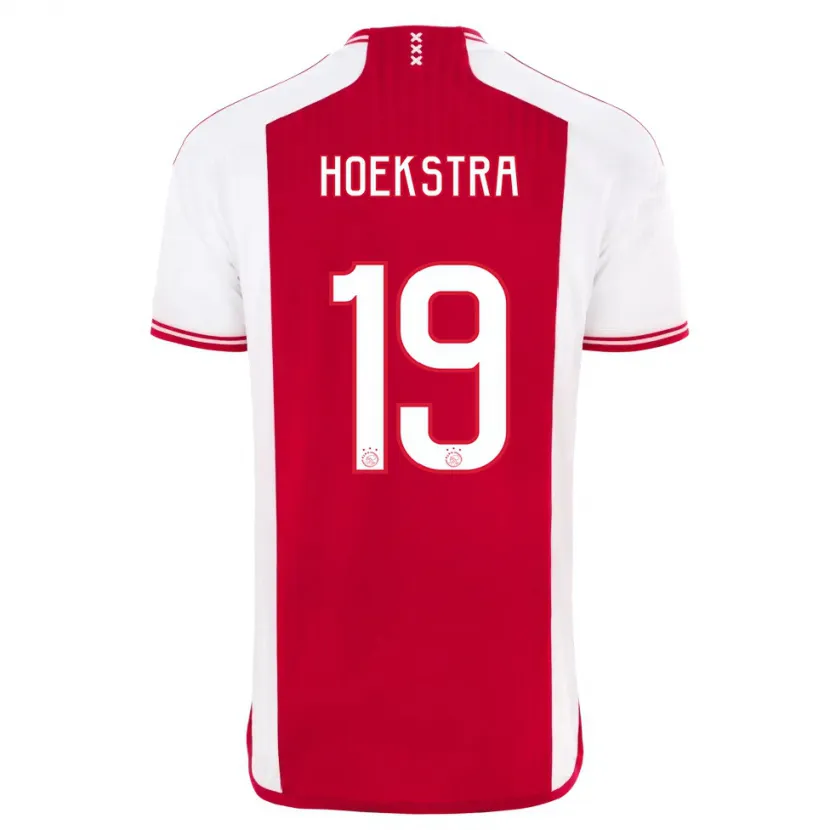 Danxen Hombre Camiseta Tiny Hoekstra #19 Rojo Blanco 1ª Equipación 2023/24 La Camisa