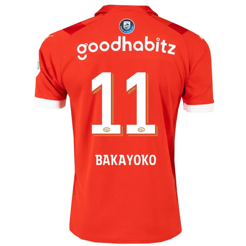 Danxen Hombre Camiseta Johan Bakayoko #11 Rojo 1ª Equipación 2023/24 La Camisa