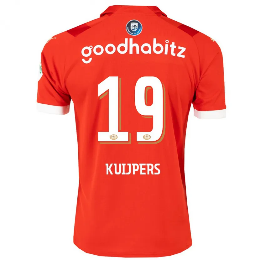 Danxen Hombre Camiseta Jeslynn Kuijpers #19 Rojo 1ª Equipación 2023/24 La Camisa