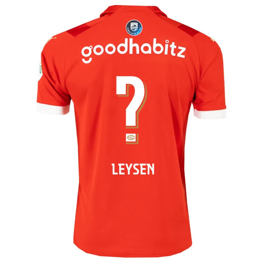 Danxen Hombre Camiseta Fedde Leysen #0 Rojo 1ª Equipación 2023/24 La Camisa