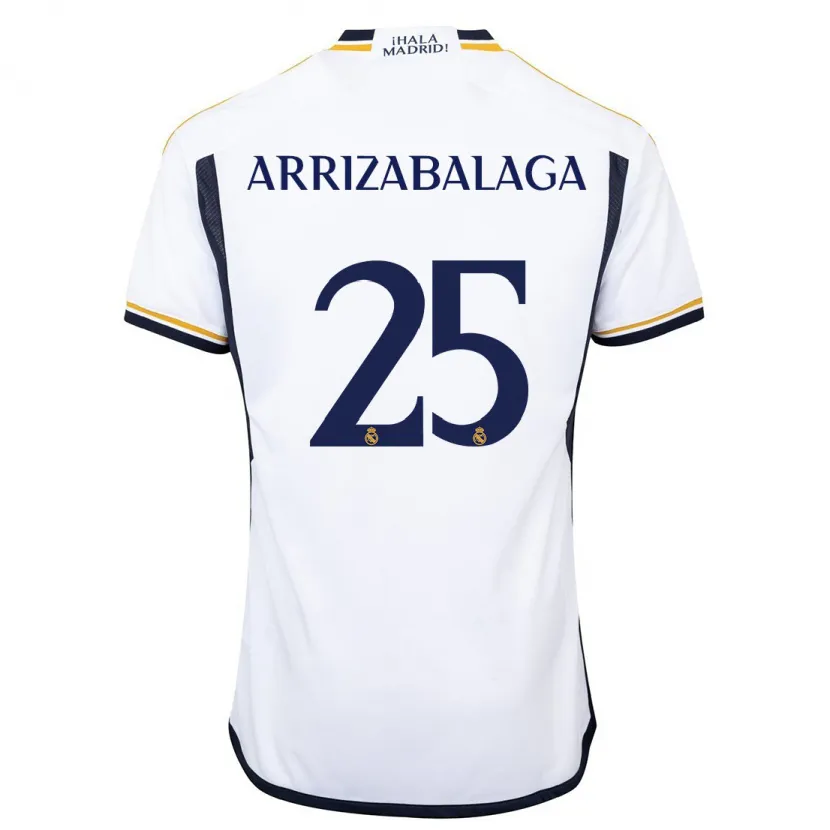 Danxen Hombre Camiseta Kepa Arrizabalaga #25 Blanco 1ª Equipación 2023/24 La Camisa