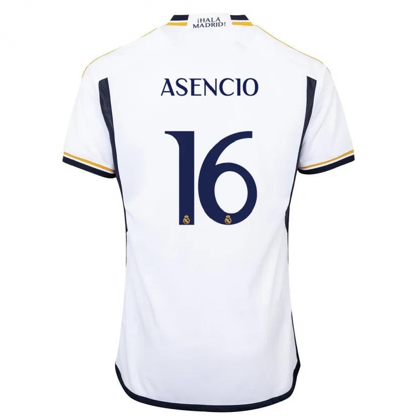 Danxen Hombre Camiseta Raúl Asencio #16 Blanco 1ª Equipación 2023/24 La Camisa