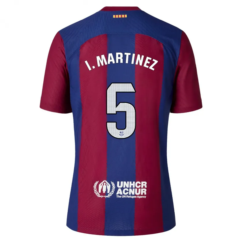 Danxen Hombre Camiseta Iñigo Martínez #5 Rojo Azul 1ª Equipación 2023/24 La Camisa