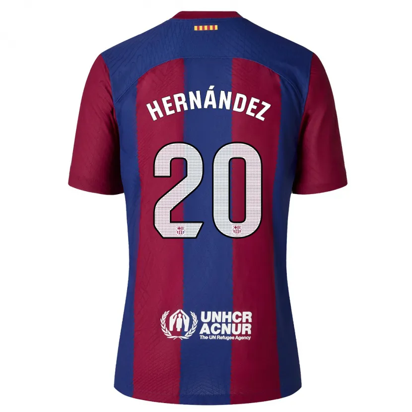 Danxen Hombre Camiseta Unai Hernández #20 Rojo Azul 1ª Equipación 2023/24 La Camisa