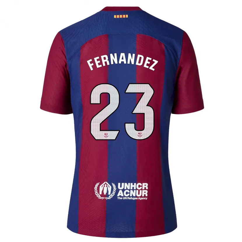 Danxen Hombre Camiseta Pelayo Fernández #23 Rojo Azul 1ª Equipación 2023/24 La Camisa