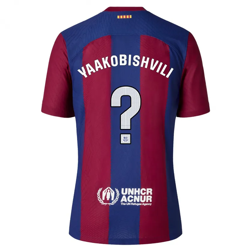 Danxen Hombre Camiseta Áron Yaakobishvili #0 Rojo Azul 1ª Equipación 2023/24 La Camisa