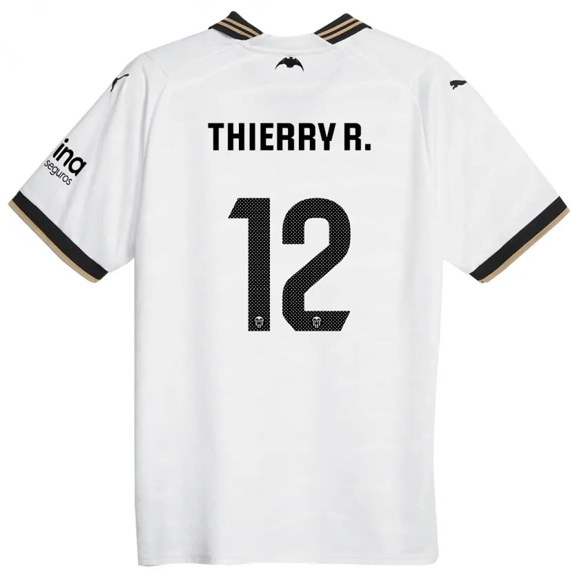 Danxen Hombre Camiseta Thierry Correia #12 Blanco 1ª Equipación 2023/24 La Camisa