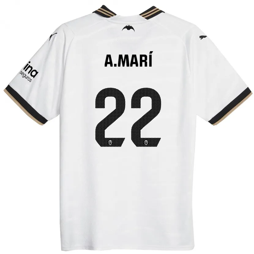 Danxen Hombre Camiseta Alberto Marí #22 Blanco 1ª Equipación 2023/24 La Camisa