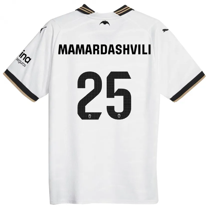 Danxen Hombre Camiseta Giorgi Mamardashvili #25 Blanco 1ª Equipación 2023/24 La Camisa