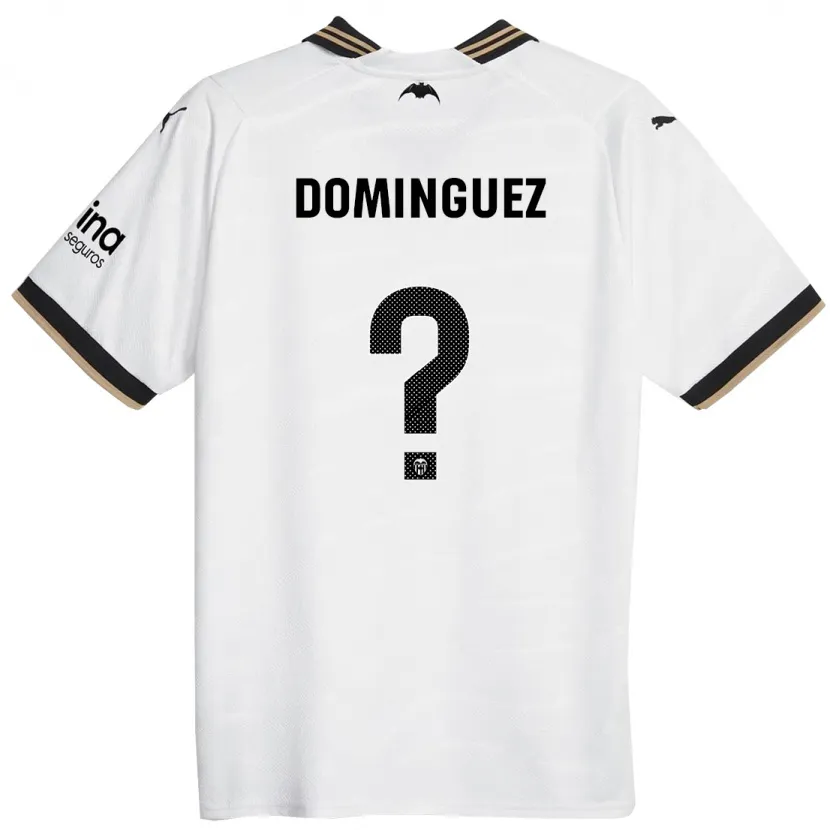 Danxen Hombre Camiseta Mario Dominguez #0 Blanco 1ª Equipación 2023/24 La Camisa