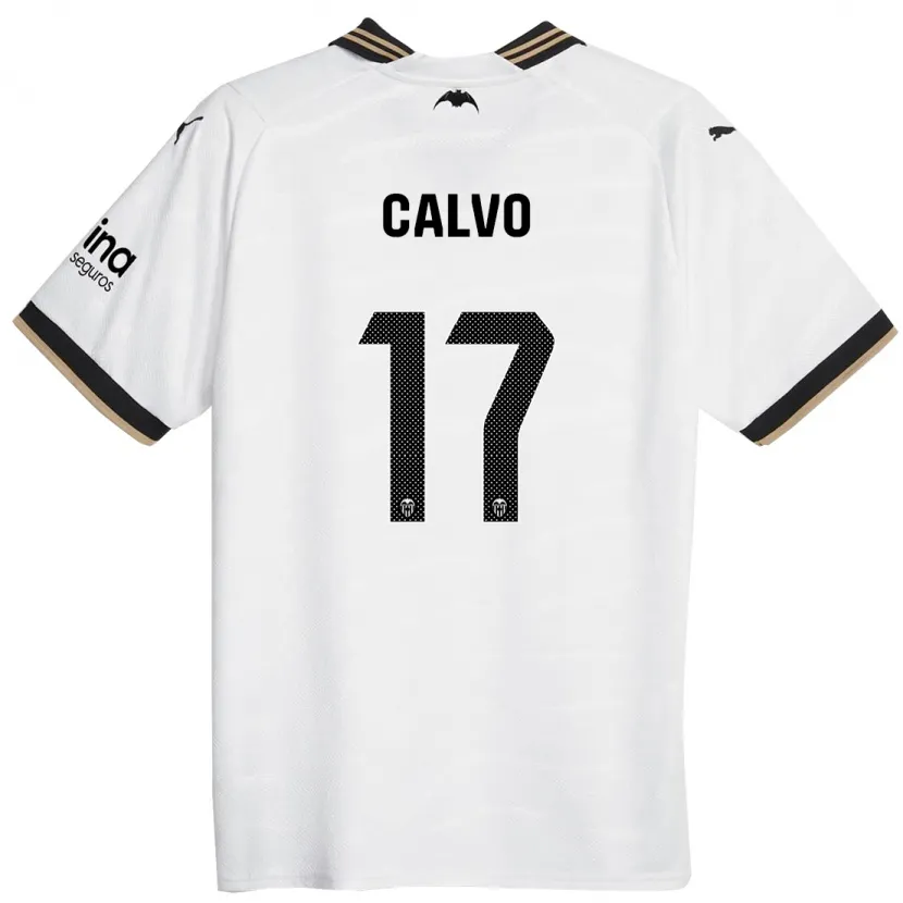 Danxen Hombre Camiseta Borja Calvo #17 Blanco 1ª Equipación 2023/24 La Camisa