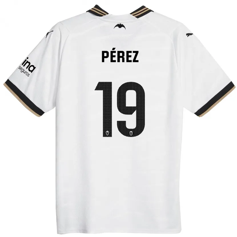 Danxen Hombre Camiseta Joselu Pérez #19 Blanco 1ª Equipación 2023/24 La Camisa