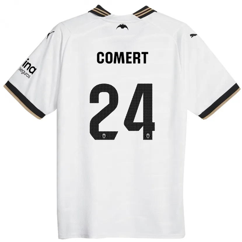 Danxen Hombre Camiseta Eray Comert #24 Blanco 1ª Equipación 2023/24 La Camisa