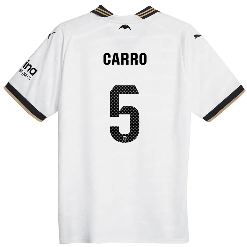 Danxen Hombre Camiseta Marta Carro #5 Blanco 1ª Equipación 2023/24 La Camisa