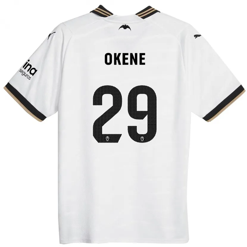 Danxen Hombre Camiseta Andrea Okene #29 Blanco 1ª Equipación 2023/24 La Camisa