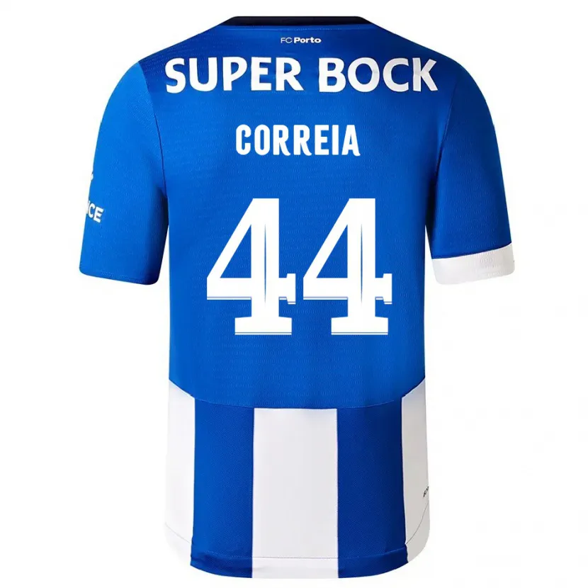 Danxen Hombre Camiseta Romain Correia #44 Azul Blanco 1ª Equipación 2023/24 La Camisa