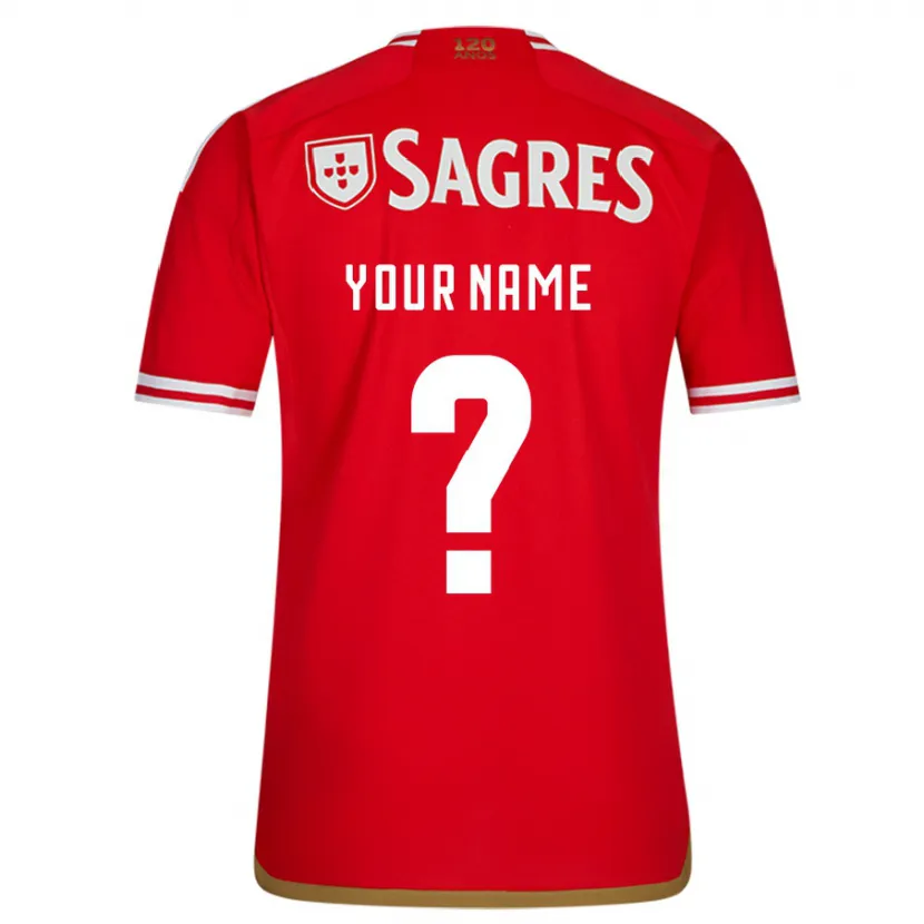 Danxen Hombre Camiseta Su Nombre #0 Rojo 1ª Equipación 2023/24 La Camisa