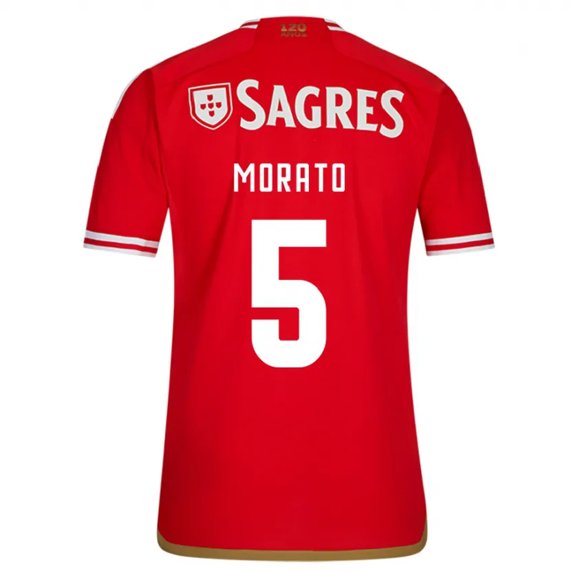 Danxen Hombre Camiseta Morato #5 Rojo 1ª Equipación 2023/24 La Camisa