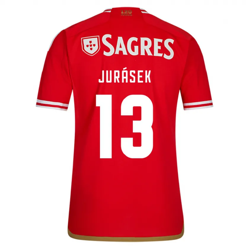 Danxen Hombre Camiseta David Jurásek #13 Rojo 1ª Equipación 2023/24 La Camisa