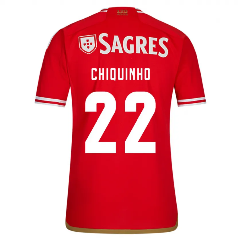 Danxen Hombre Camiseta Chiquinho #22 Rojo 1ª Equipación 2023/24 La Camisa