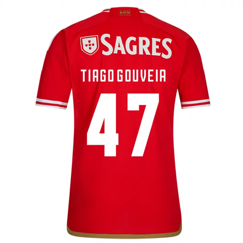 Danxen Hombre Camiseta Tiago Gouveia #47 Rojo 1ª Equipación 2023/24 La Camisa