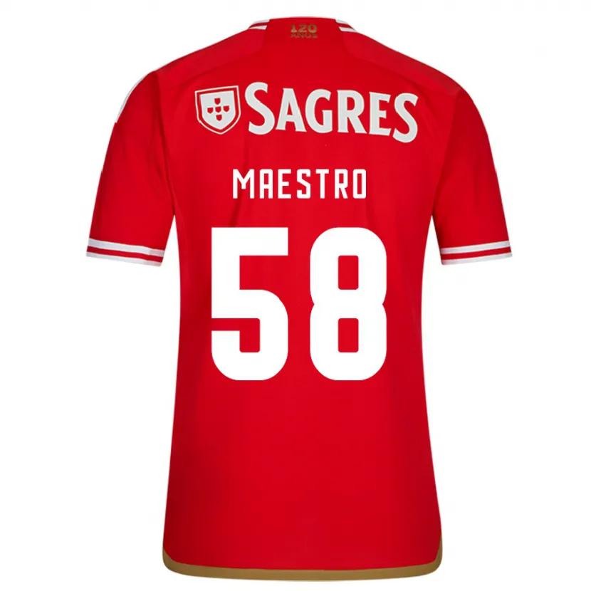 Danxen Hombre Camiseta Maestro #58 Rojo 1ª Equipación 2023/24 La Camisa