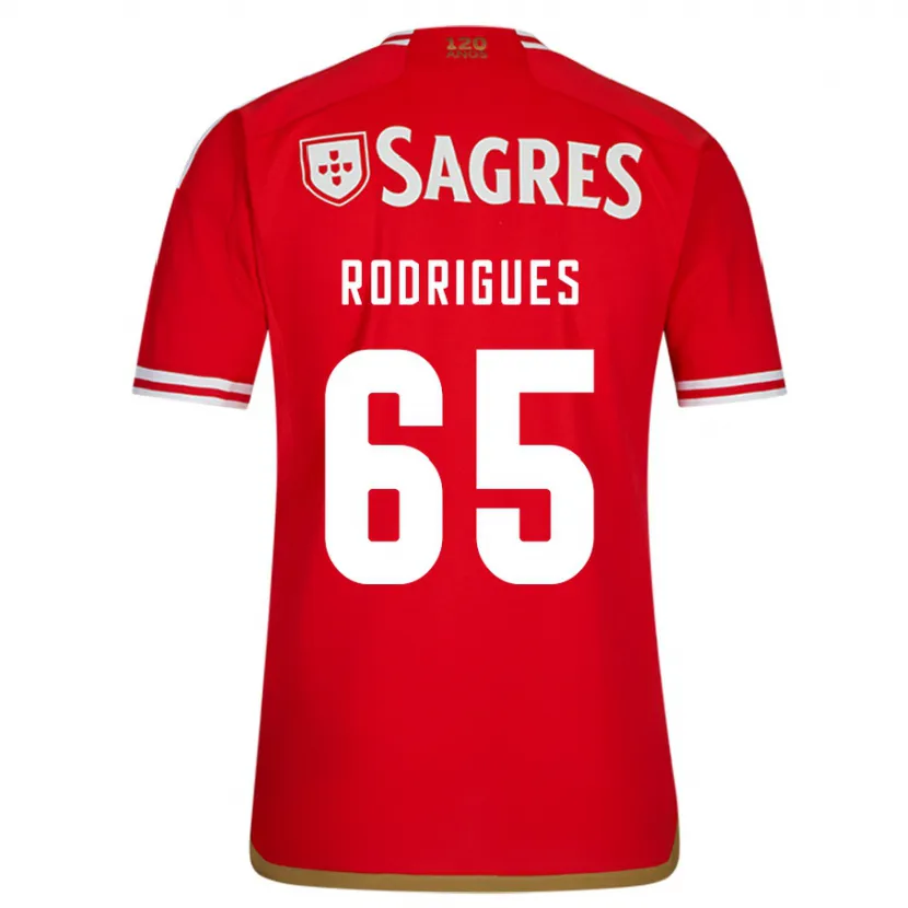 Danxen Hombre Camiseta Rafael Rodrigues #65 Rojo 1ª Equipación 2023/24 La Camisa