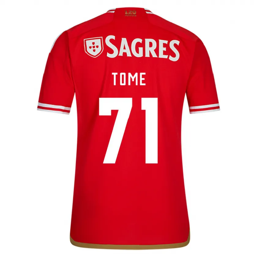 Danxen Hombre Camiseta João Tomé #71 Rojo 1ª Equipación 2023/24 La Camisa