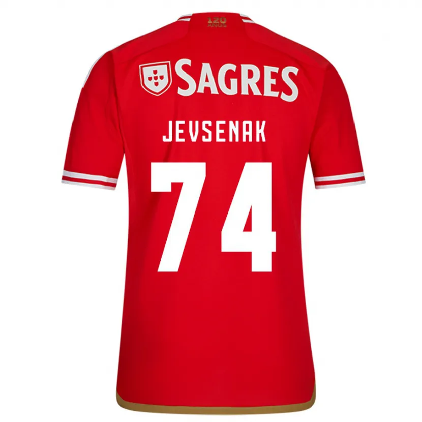 Danxen Hombre Camiseta Zan Jevsenak #74 Rojo 1ª Equipación 2023/24 La Camisa