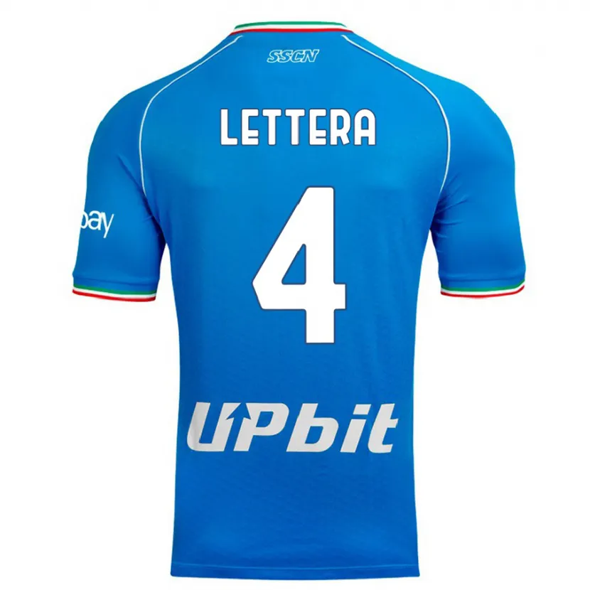 Danxen Hombre Camiseta Alessio Lettera #4 Cielo Azul 1ª Equipación 2023/24 La Camisa