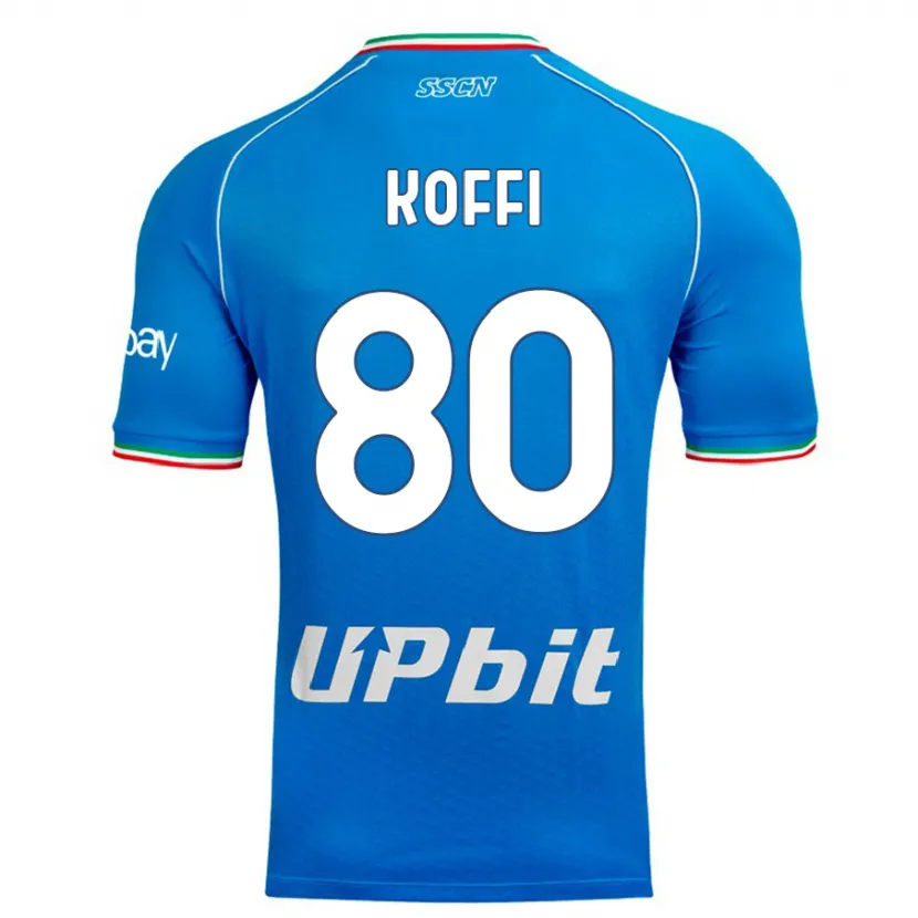 Danxen Hombre Camiseta Cedrick Koffi #80 Cielo Azul 1ª Equipación 2023/24 La Camisa