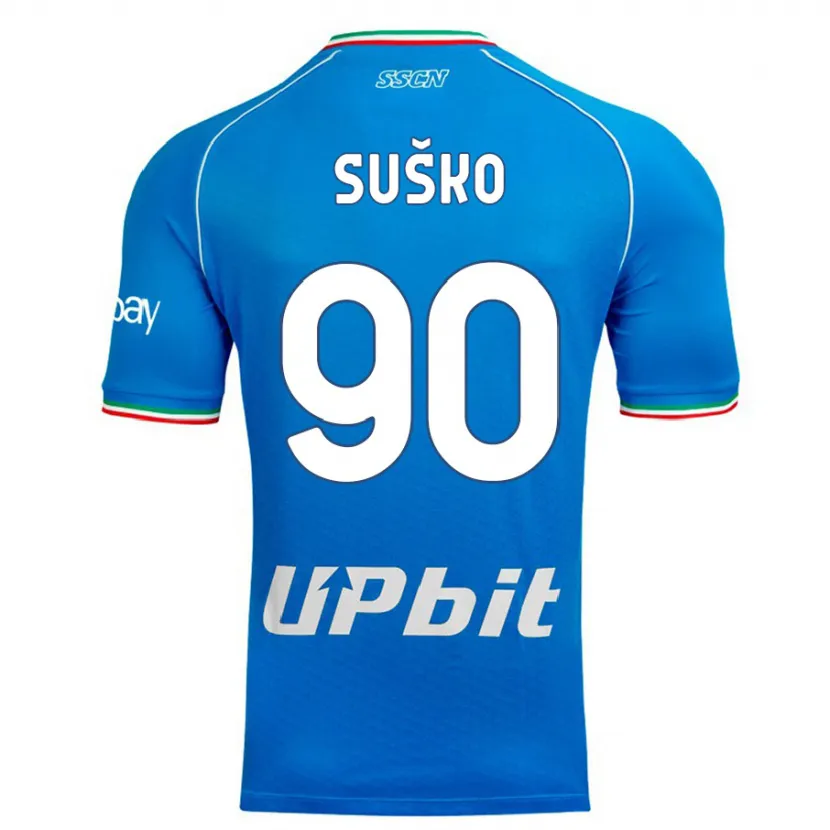 Danxen Hombre Camiseta Daniel Suško #90 Cielo Azul 1ª Equipación 2023/24 La Camisa