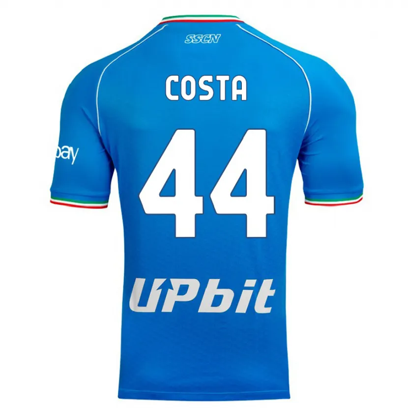 Danxen Hombre Camiseta Filippo Costa #44 Cielo Azul 1ª Equipación 2023/24 La Camisa