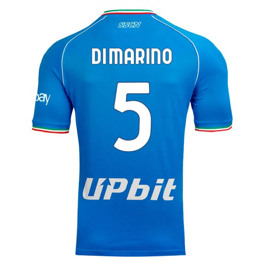 Danxen Hombre Camiseta Paola Di Marino #5 Cielo Azul 1ª Equipación 2023/24 La Camisa