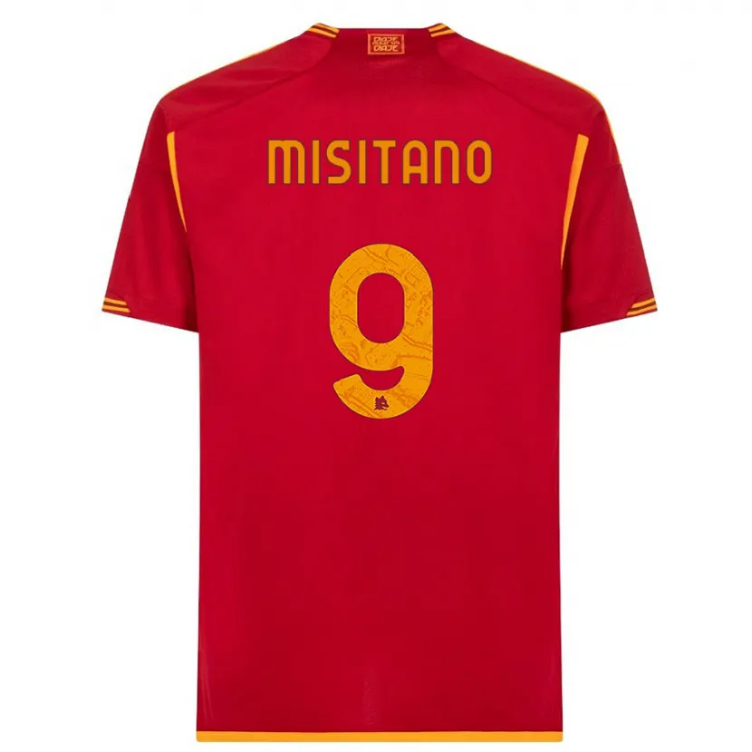 Danxen Hombre Camiseta Giulio Misitano #9 Rojo 1ª Equipación 2023/24 La Camisa